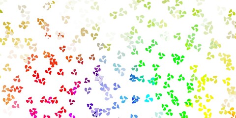 Light multicolor vector backdrop with chaotic shapes.