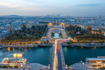 Obraz premium Paris view from Eiffel Tower.