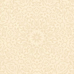Beige floral pattern. Best background for invitation or wedding design. 