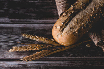 artisan sourdough bread with seeds