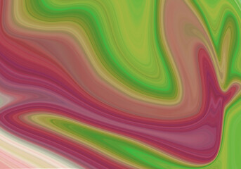 Fondo de pintura mezclada de color verde, amarillo y rojo.