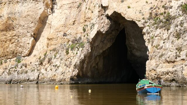 Cave at Inland sea, Gozo, Malta