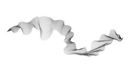 Abstract backdrop with wave gradient lines