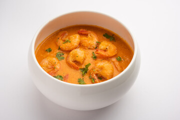 Prawns or shrimp or zinga masala curry