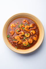 Prawns or shrimp or zinga masala curry