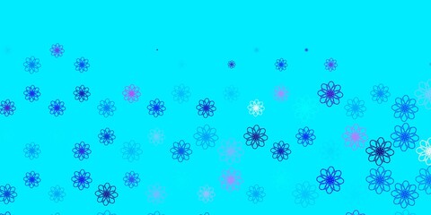 Light Pink, Blue vector background with lines.