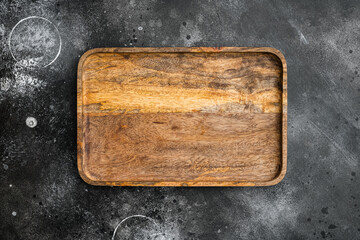 Paddle cutting or serving board, top view flat lay , with copy space for text or your product, on...