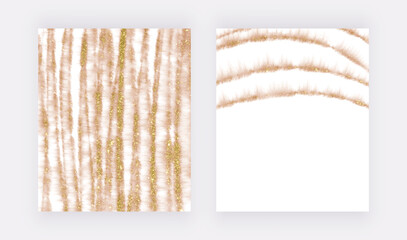 Rose gold watercolor brush stroke glitter lines
