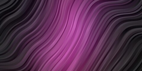 Obraz premium Dark Pink, Blue vector background with bent lines.