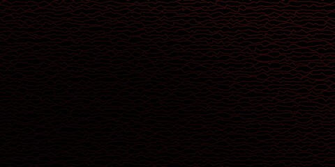 Obraz premium Dark Red vector pattern with wry lines.