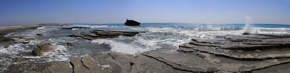 The beautiful Akrotiri Beach Limassol in Cyprus

