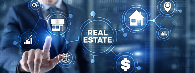 Real estate concept. Buying real estate for business or life
