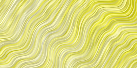 Light Yellow vector pattern with wry lines.