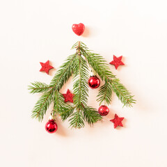 Fototapeta na wymiar Merry Christmas greeting card isolated background