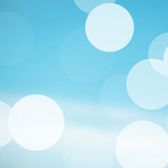 Blue sky abstract blured background with bubbles