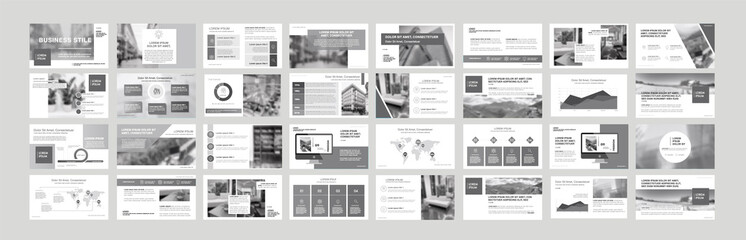 Set of business plan presentation template. Social media pack. Easy use in modern blog posts or Editable simple info banner, trendy book. For app, digital display style. Bright web flyer work. a4. ppt
