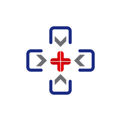 Obraz premium Health care vector logo design template. Medical logo design for clinic, hospital and pharmaceuticals.