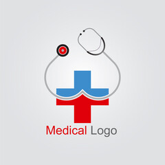 Health care vector logo design template. Medical logo design for clinic, hospital and pharmaceuticals.