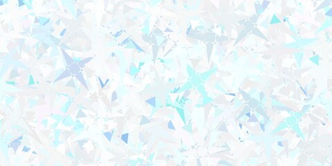 Light Pink, Blue vector texture with random triangles.