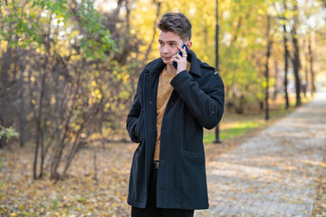 man talking on phone