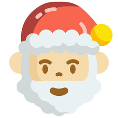 santa claus boot flat icon