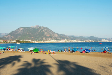Fototapeta na wymiar Beach in Alanya, Turkey 