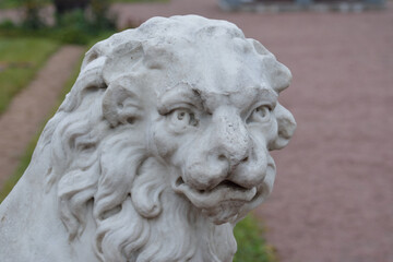 Head of a lion statue from the Kuskovo estate museum