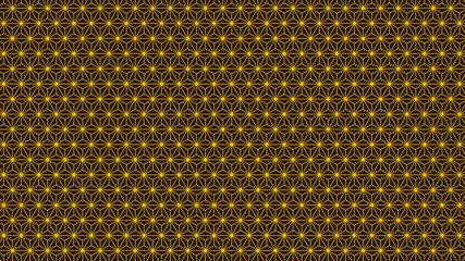 日本の伝統文様　虎カラー　麻の葉