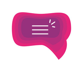 speech bubble messaging