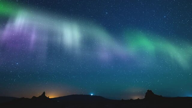 Aurora Solar Storm Milky Way Galaxy Time Lapse Rise In East Sky 14mm Aquarids Meteor Shower Dessert