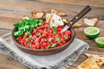 Bowl of salsa