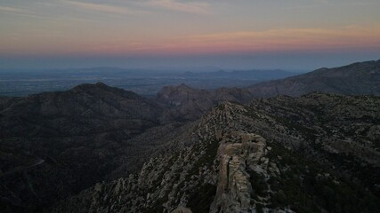 sunrise over the mountains