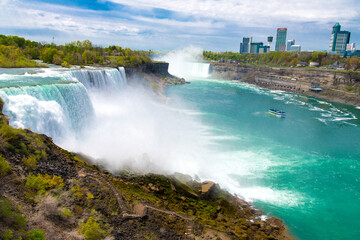 Naklejka premium Tourism Mecca Niagara Falls Falls