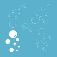 Natural realistic bubble illustration vector design
