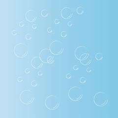 Natural realistic bubble illustration vector design