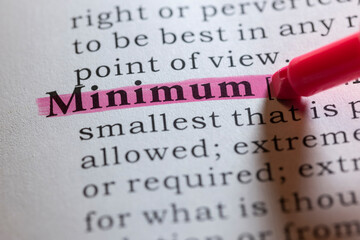 definition of minimum