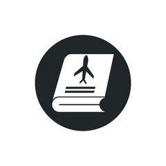 Travel_book vector icon illustration sign