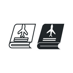 Travel_book vector icon illustration sign