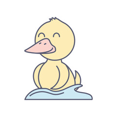 cute duck cartoon