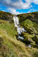 Snaefellsne Peninsula, Iceland: Sheep's Waterfall.