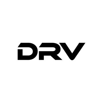 DRV letter logo design with white background in illustrator, vector logo modern alphabet font overlap style. calligraphy designs for logo, Poster, Invitation, etc.