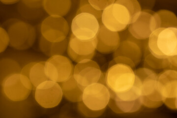 blurred background of yellow lights