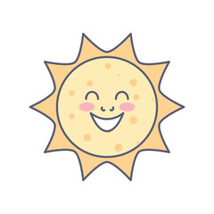 cute sun cartoon