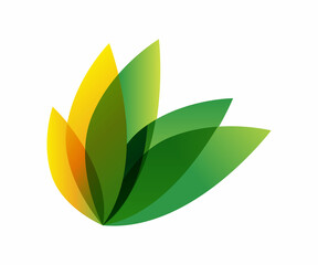 Fototapeta na wymiar Natural leaves logo design vector icon symbol illustration