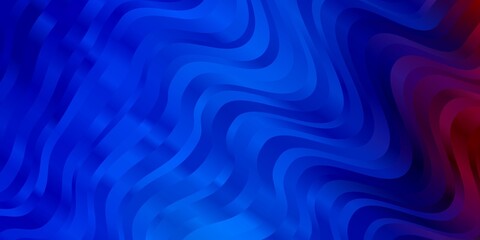 Obraz premium Light Blue, Red vector backdrop with circular arc.