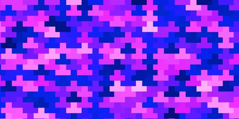 Light Pink, Blue vector texture in rectangular style.