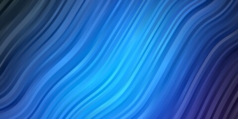 Dark Pink, Blue vector background with bent lines.