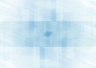 透明感のある青色の幾何学的な抽象背景