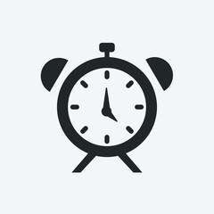 Clock vector icon illustration sign