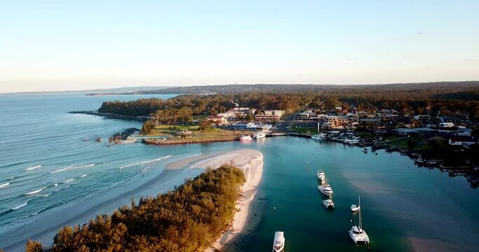 Aerial View of Huskisson and its Bay